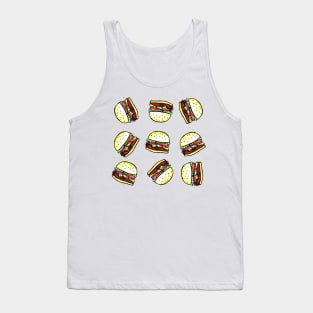 Burgers Everywhere. Pattern Tank Top